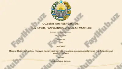 hujayra haqida — PPTX