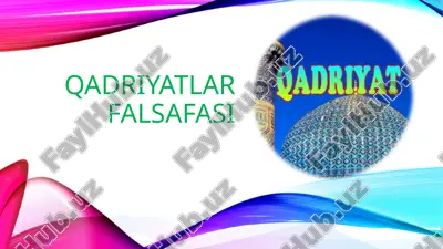 qadriyatlarfalsafasi — PPTX