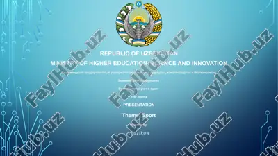 presentation on sport — PPTX