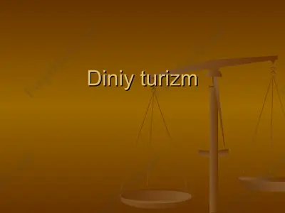 diniy turizm — PPT