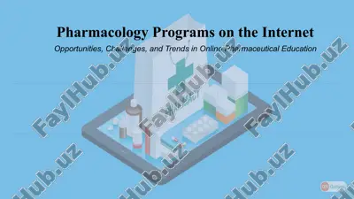 pharmacology programs on the internet — PPTX