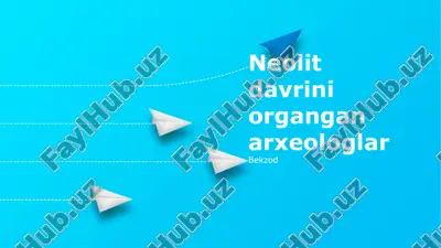 neolit davri arxeologiyasi — PPTX