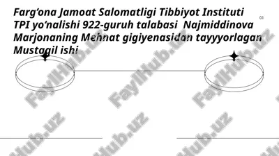 isituvchi mikroiqlim sharoitlarini ishlovchilar organizmiga ta'siri natijasida issiqlikni boshqaruvini o'ziga xosligi — PPTX