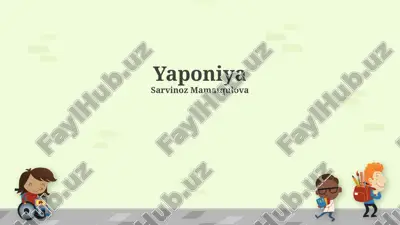 yaponiya — PPTX