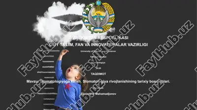 stomatologiyaga kirish — PPTX