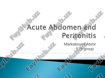 acute abdomen — PPTX