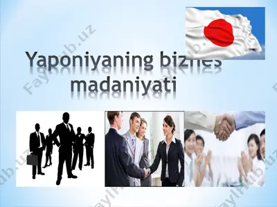 yaponiyaning biznes madaniyati — PPT