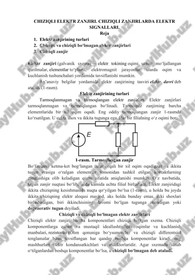 elektr zanjir — DOCX
