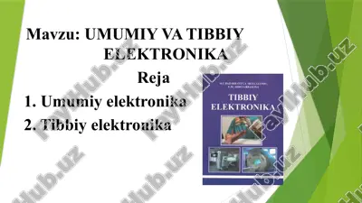 tibbiy elektronika — PPTX