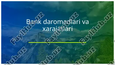 chet el kapitali ishtirokidagi "hamkorbank" aksiya dorlik tijorat banki — PPTX