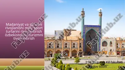 o’zbekxalqimustaqiltaraqqiyotyillaridaikkitarenessans(buyukrivojlanish)nio’ztarixigamuxrladi — PPTX