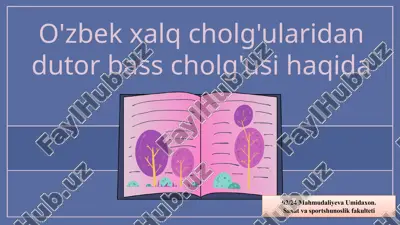 dutor bass cholg'usi tarixi — PPTX