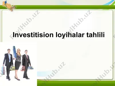 investitision loyihalar tahlili — PPT
