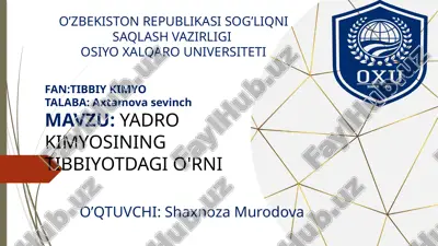 yadro kimyo — PPTX