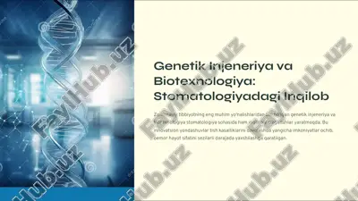 genetik injeneriya va biotexnologiya — PDF
