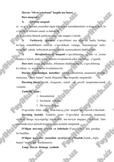 ot so'zturkumi — DOCX