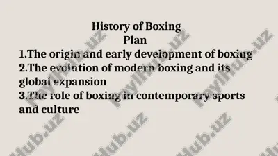 history of boxing — PPTX