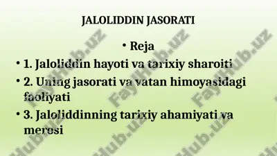 jaloliddin jasorati — PPTX
