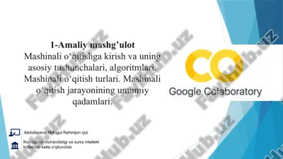 google colaboratory — PPTX