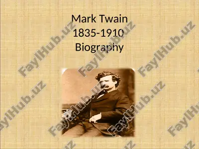 mark twain biography — PPT