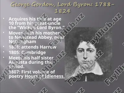 lord byron — PPT
