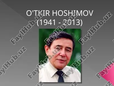 o'tkir hoshimov — PPT