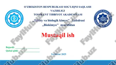 gipoenergik holatlar. taqdimot 20 bet. — PPT
