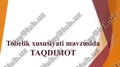 o‘smirning ijtimoiy moslashuvi va o‘ziga xosligi — PPTX
