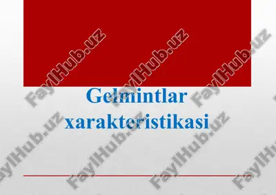 gelmintlar — PPTX