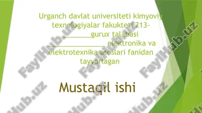 sinxron mashinalar va ularning turlari. — PPTX