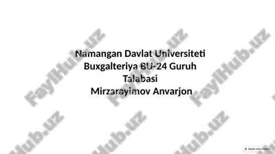 axborot texnologiyalari infratuzilmasi — PPTX
