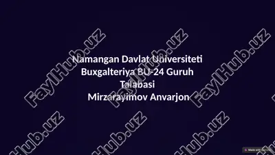 axborot xavfsizligi: himoya va tahdidlar — PPTX