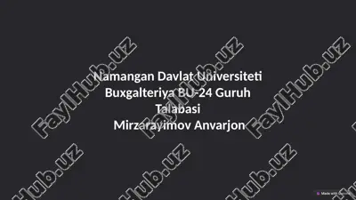 iqtisodiyotda foydalaniladigan dasturiy maxsulotlar — PPTX