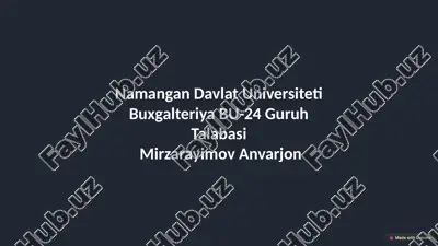 elektron davlat xizmatlari — PPTX