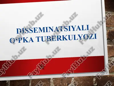 disseminatsiyali o‘pka tuberkulyozi — PPTX