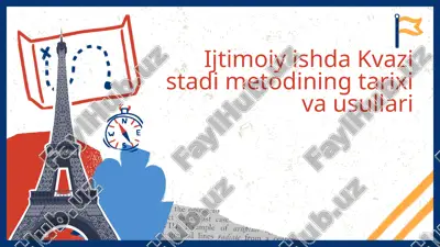 ijtimoiy ishda kvazi stadi metodining tarixi va usullari — PPTX