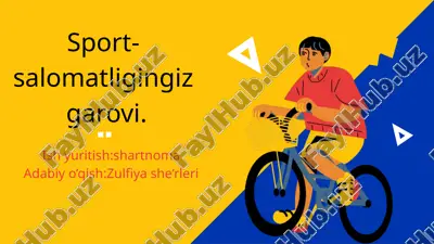 sport-salomatligingiz garovi — PPTX