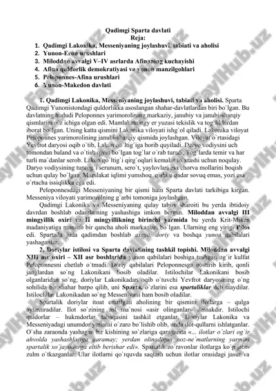 qadimgi sparta davlati — DOCX