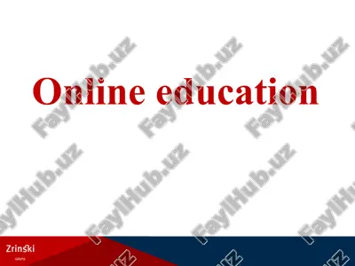 online education — PPTX