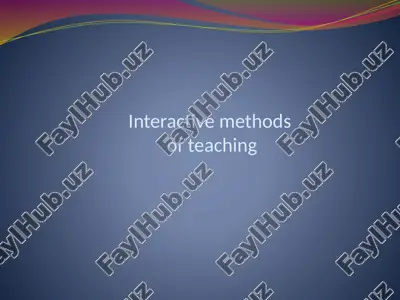 interactive methods of teaching — PPTX