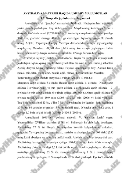 avstraliya materigi — DOCX