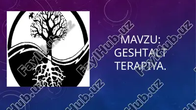 geshtalt terapiyasi — PPTX