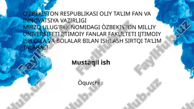 ijtimoiy loyihalarning   natijalar  monitoring qilish jarayoni — PPTX