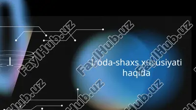 iroda-shaxs xususiyati haqida — PPTX