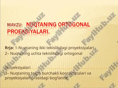 monj chizmasi — PPT