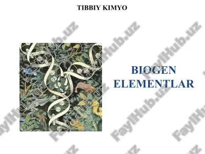 biogen elementlar — PPT