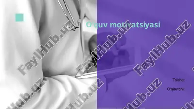 o'quv motivatsiyasi — PPTX
