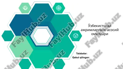 o'zbekistonda ajrimlarning asosiy omillari — PPTX