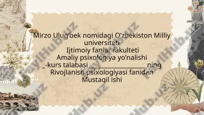yosh inqirozlari davridan erta bolalik davri    (1 yoshdan 3 yoshgacha). — PPT