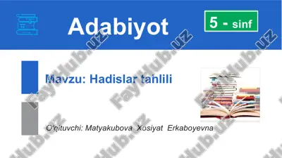 hadislar tahlili — PPTX